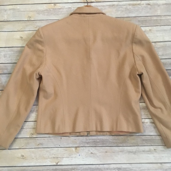 Vintage HENRI BENDEL camel wool zip front jacket - Picture 2 of 8